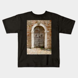 Antique door in Central Italy Kids T-Shirt